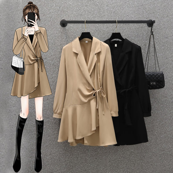 Plus Size Korean Blazer Dress