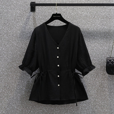 Plus Size Tunic Shirt and Shorts Set