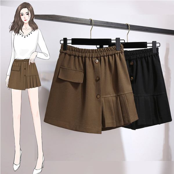 Plus Size Pleat Skorts