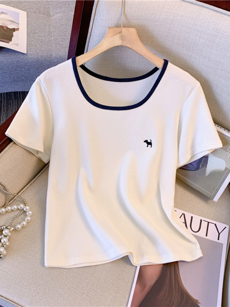 Plus Size Ribbed T Shirt