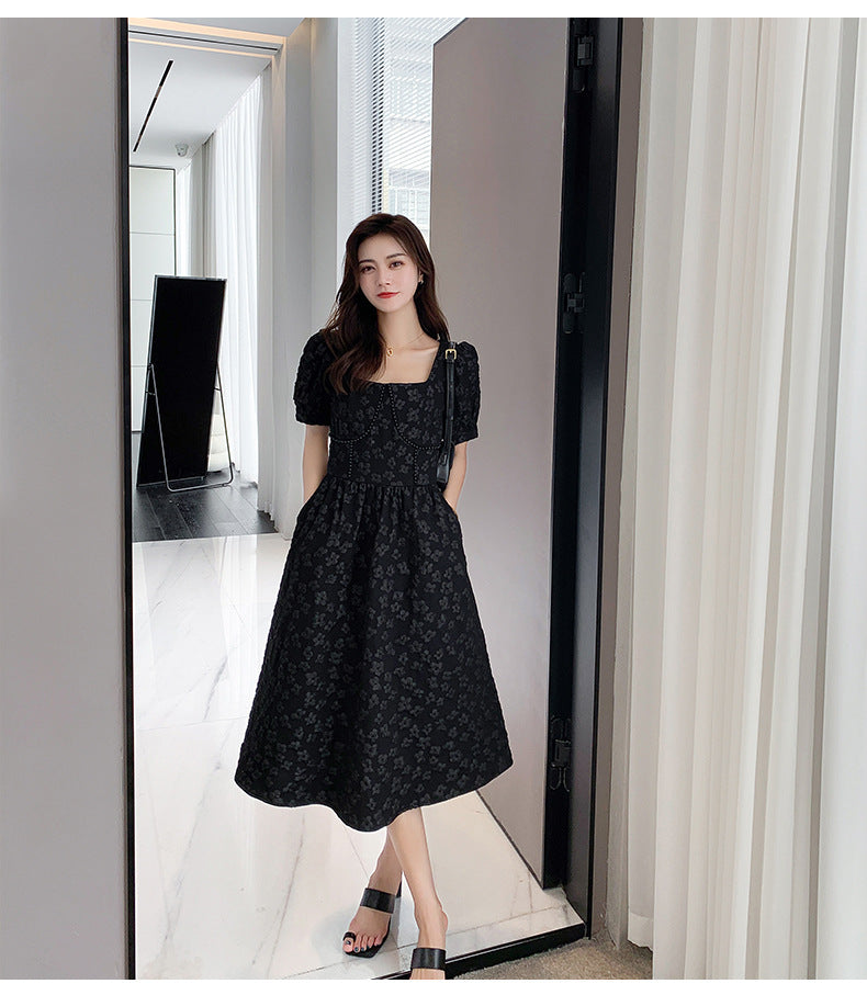 Plus size online square neck dress