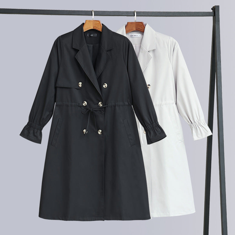 Plus Size Tunic Trench Jacket (EXTRA BIG SIZE)