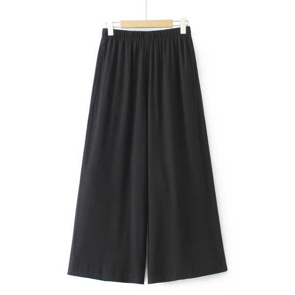 Plus Size Wide Leg Culottes Pants