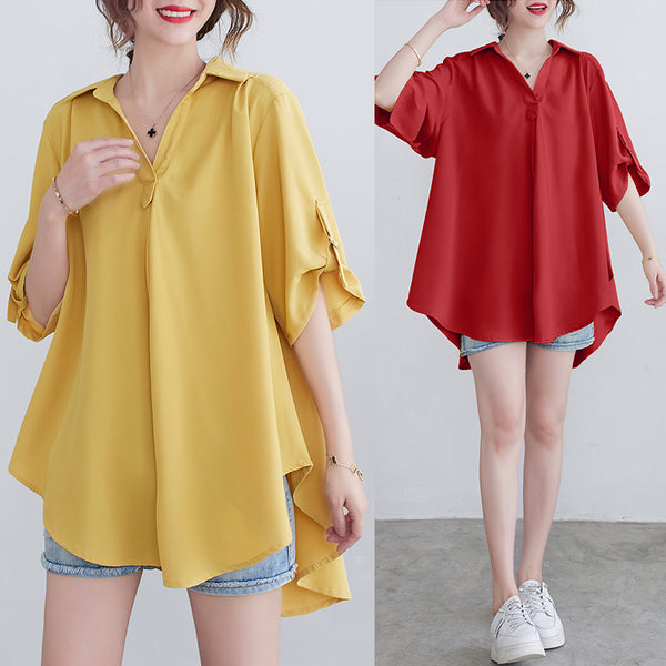 Plus Size Loose Shirt Blouse