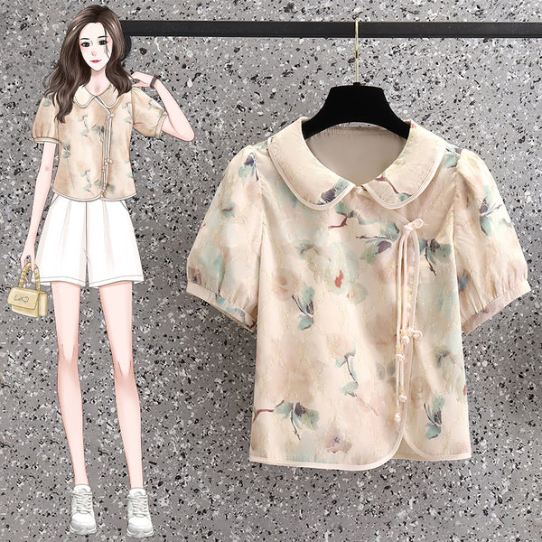Plus size cheongsam blouse