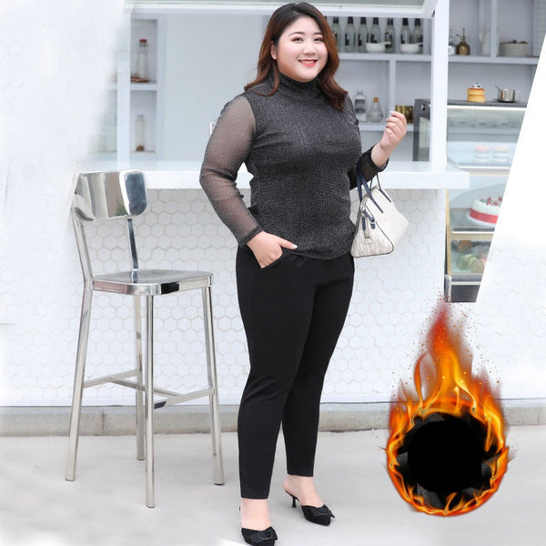 Plus size fleece winter skinny pants (EXTRA BIG SIZE)