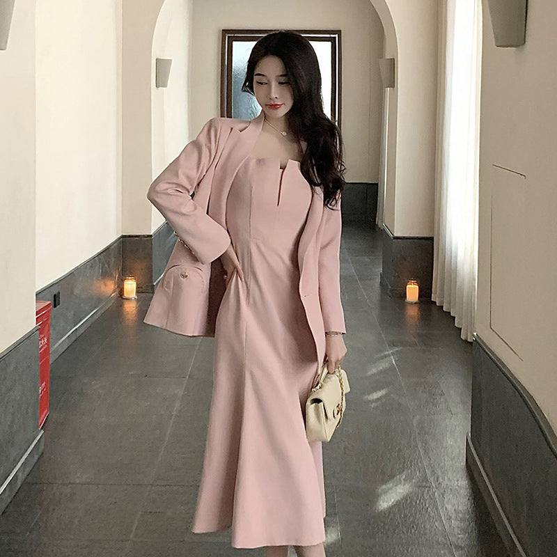 Plus size trumpet cami dress and blazer set – Pluspreorder