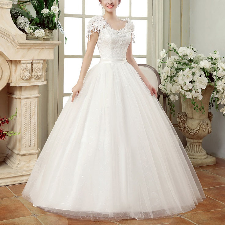 plus size tulle wedding dress