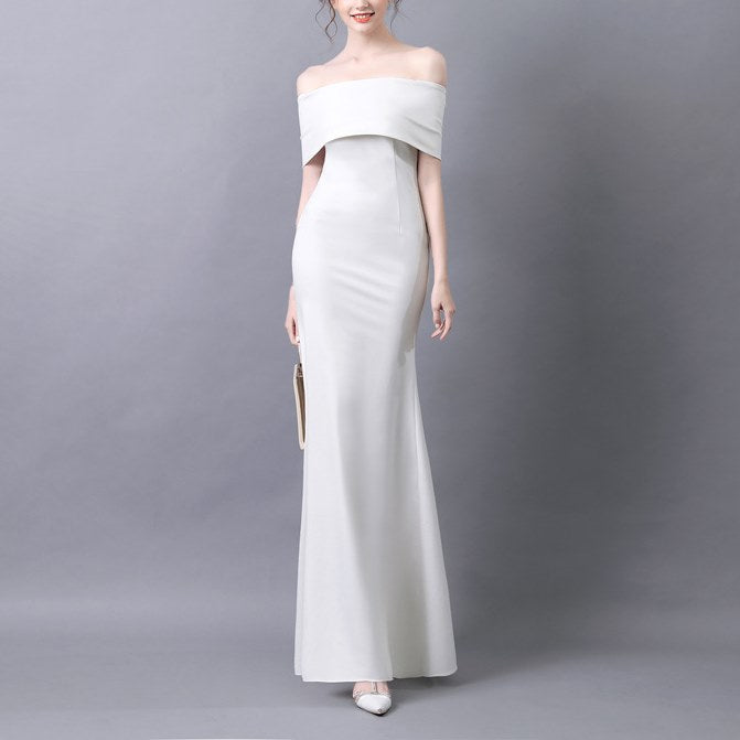 Plus Size Off Shoulder Wedding Gown