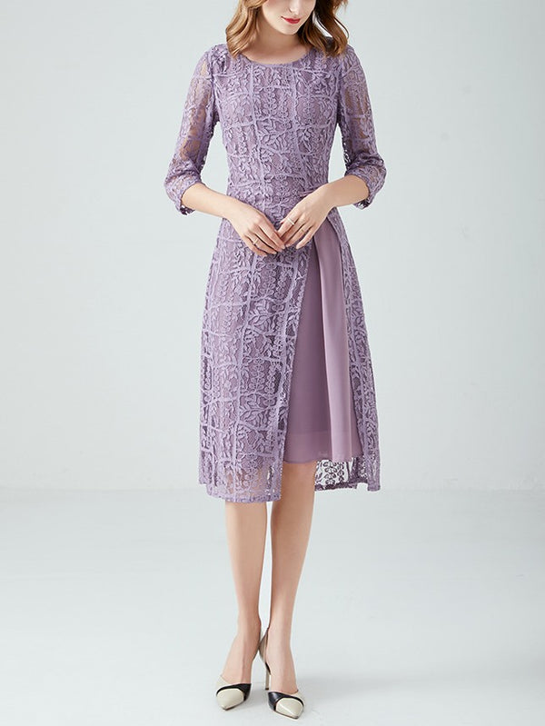 Plus Size Purple Occasion Dress
