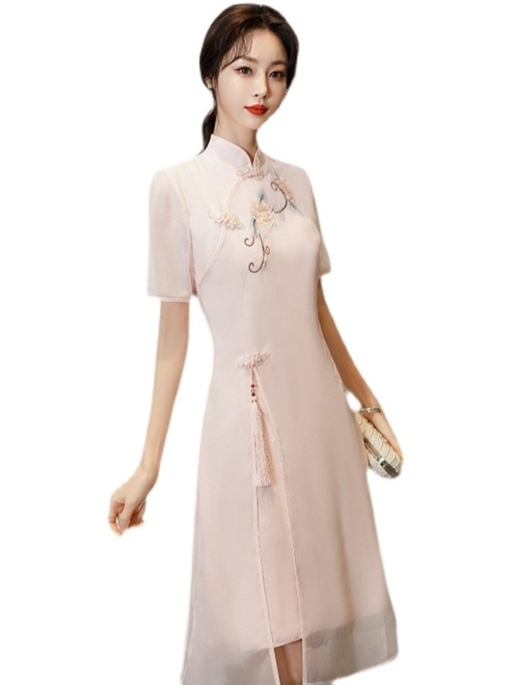 sachin and babi light blue dress Aloruh Women's Deep V-Neck Backless Vacation Long Chiffon Dress With Tie,  Fit & Flare Style, Suitable For Wedding, Party, Spring/Summer,Pastel Dresses  For Women main image 0