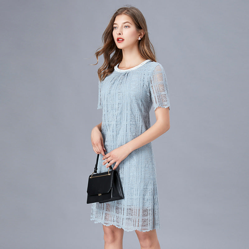 Plus Size Chanel-esque Blue Lace Dress Pluspreorder Plus Size Chanel-esque Blue Lace Dress Pluspreorder