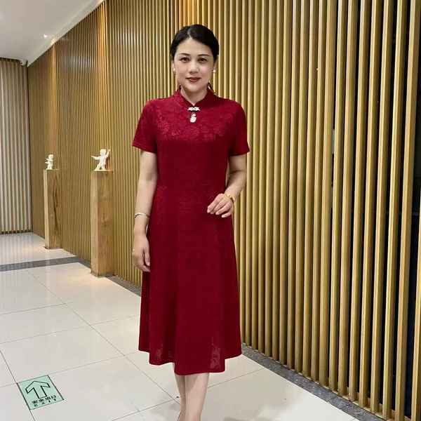 (L-6XL) Plus Size Formal Qipao Dress