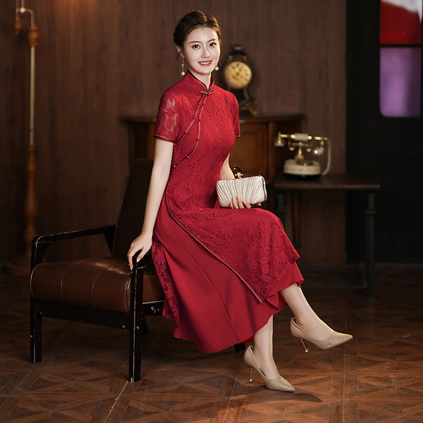 Chinese dresses sales for wedding guest