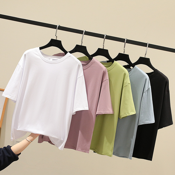 (M-6XL) 100% Cotton Plus Size Short Sleeve T Shirt Top (Extra Big Size)