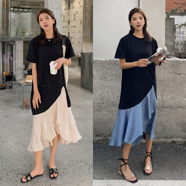 Plus Size Korean Wrap Mermaid Dress