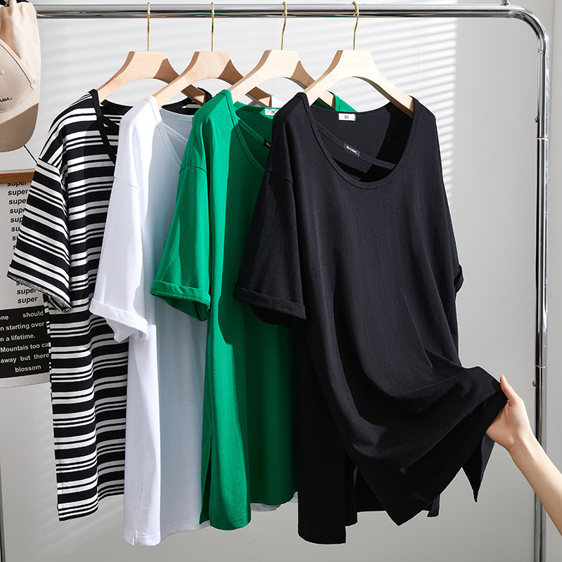 Extra Size Plus Size 100% Cotton Criss Cross T Shirt (EXTRA BIG SIZE) β Pluspreorder