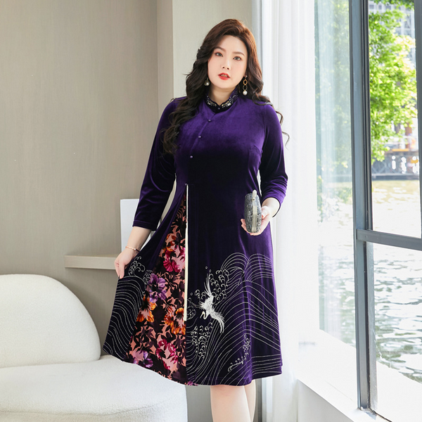 Purple sundress plus discount size