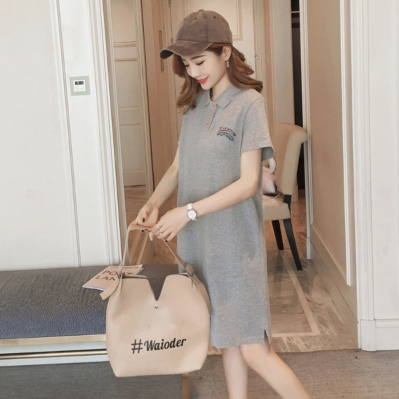 plus size polo shirt dresses Plus Size Graphic Polo T Shirt Dress – Pluspreorder