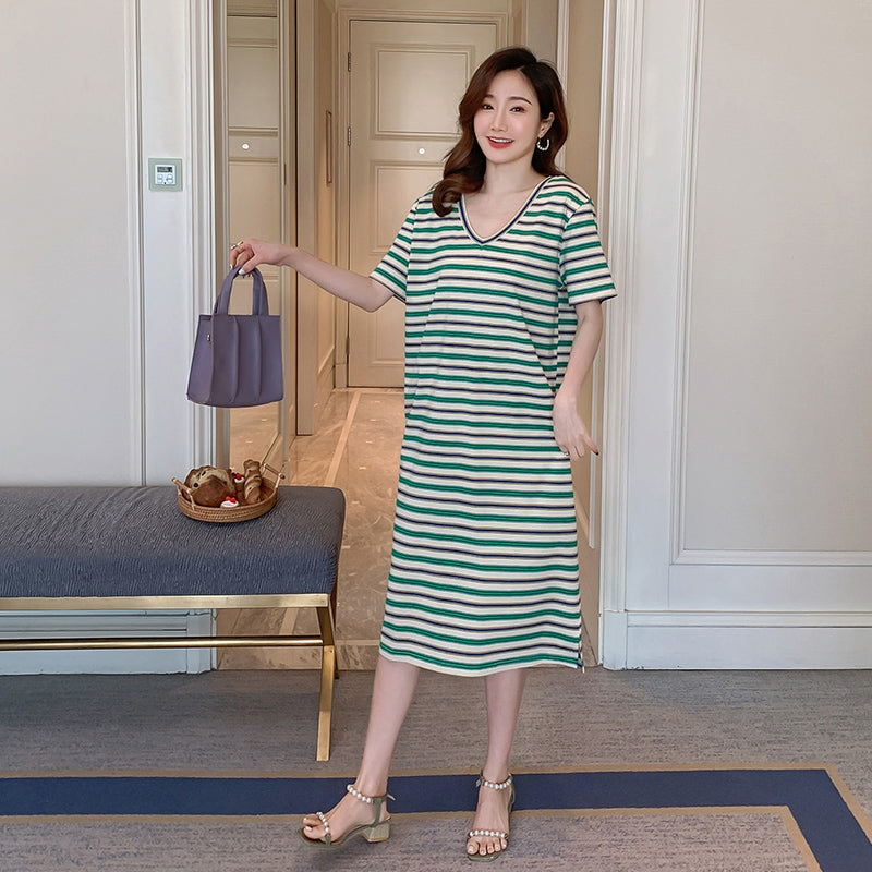 plus size striped t shirt dress Cato Fashions