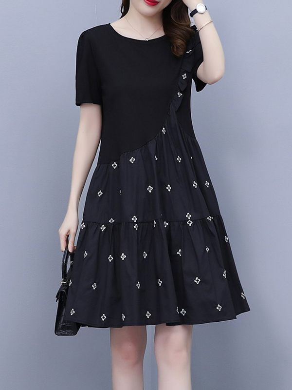 Plus Size Black Babydoll Dress