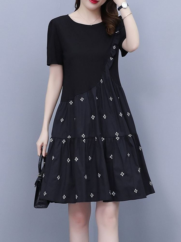 Plus Size Black Babydoll Dress – Pluspreorder