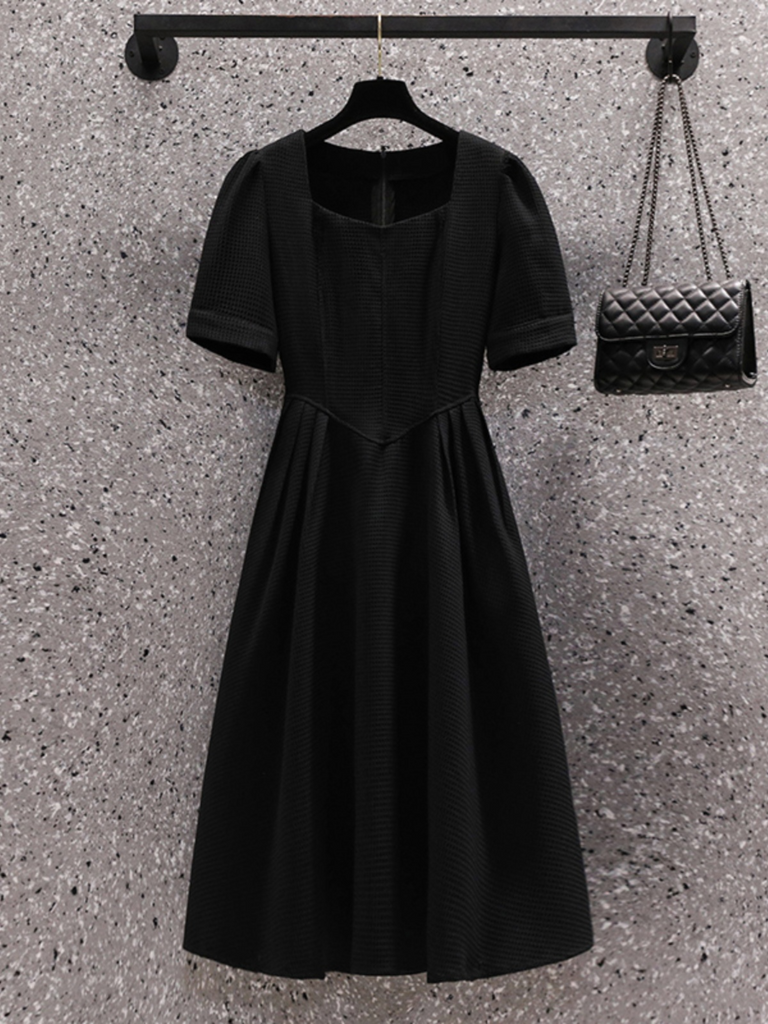 Plus Size Black Vintage Corset A Line Midi Dress Pluspreorder Plus Size Black Vintage Corset A Line Midi Dress Pluspreorder