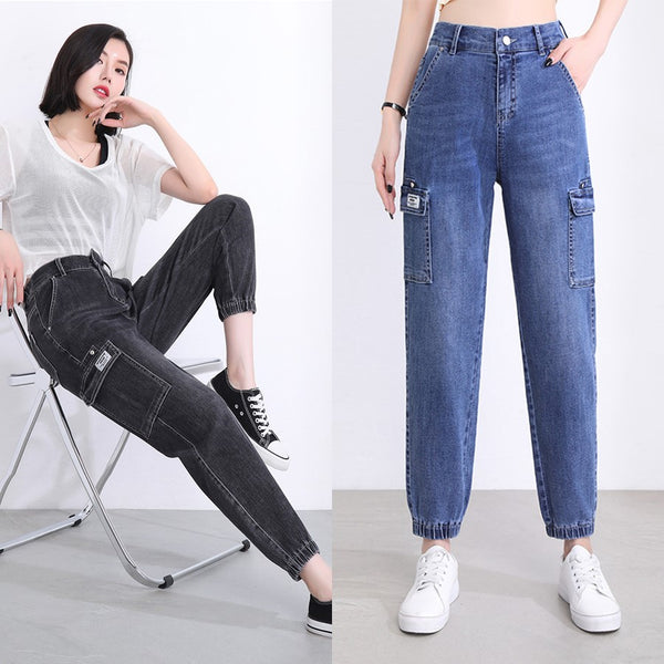 Plus Size Utility Capri Jeans