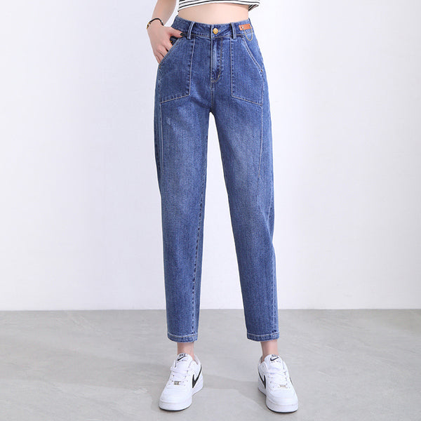 Plus Size Street Denim Capri Jeans