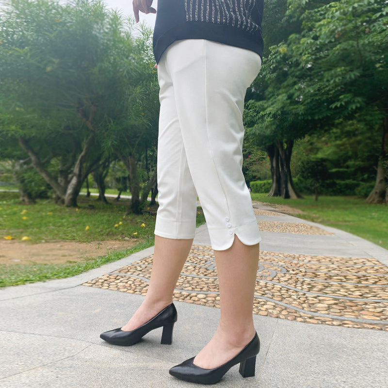 White capri clearance pants women