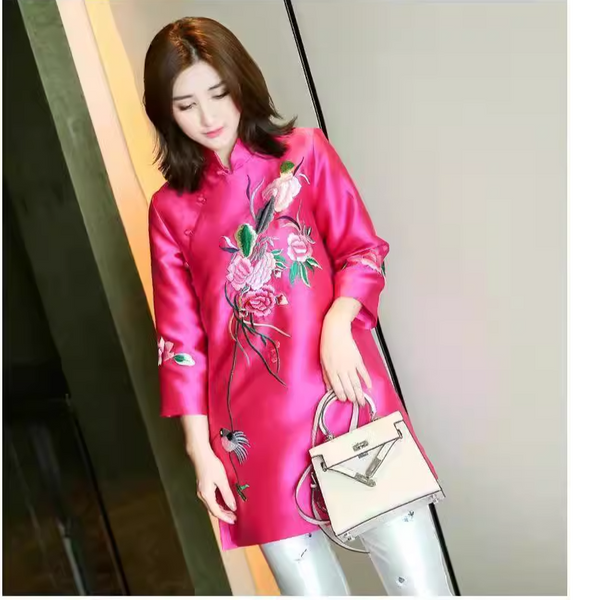 Plus Size Cheongsam Blouse