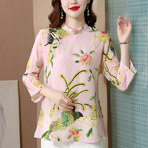 Plus Size Cheongsam Blouse