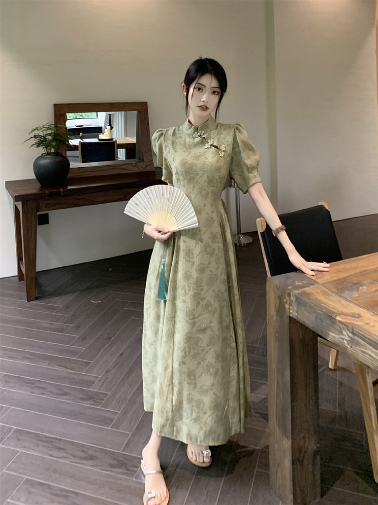 Plus size cheongsam clearance dress