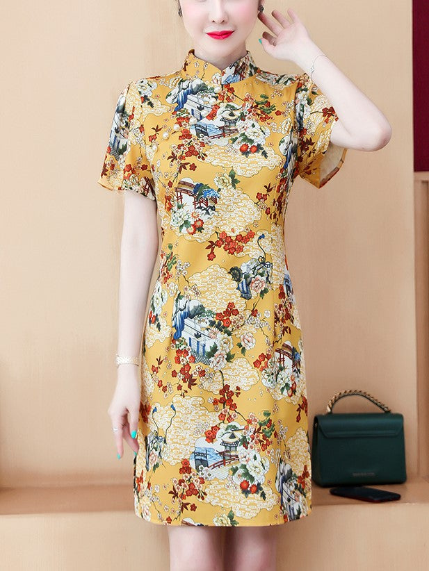 plus size japanese cheongsam