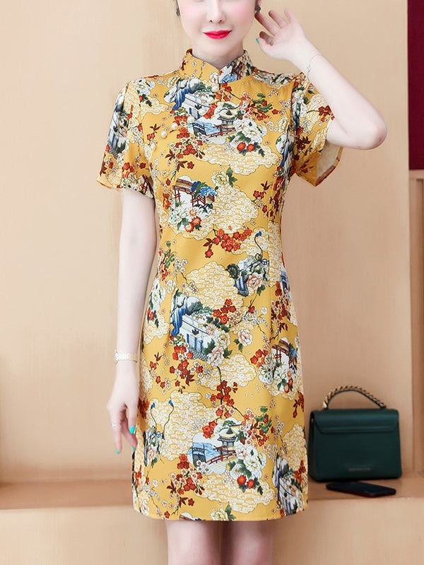 plus size japanese cheongsam
