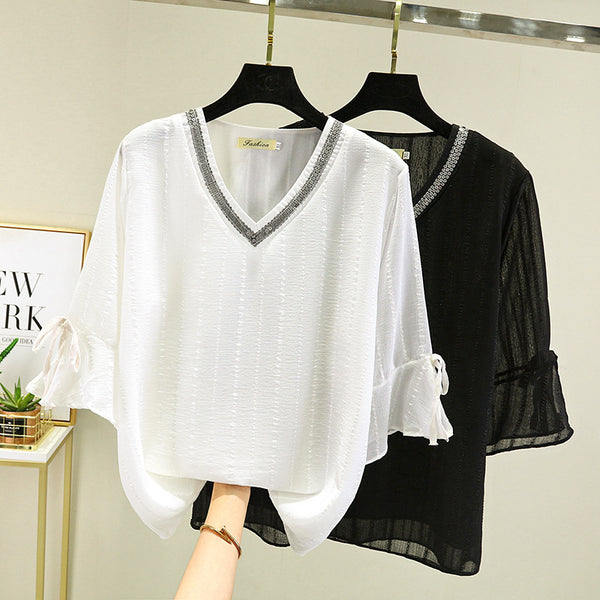 Plus Size Chiffon Blouse