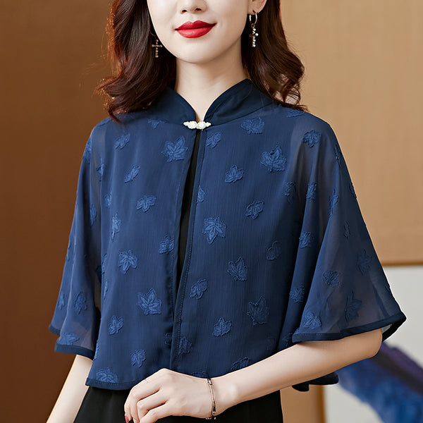 Plus Size Cheongsam Chiffon Cape Cover