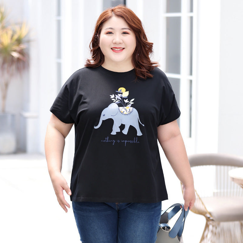 Elephant t shirt women's discount
