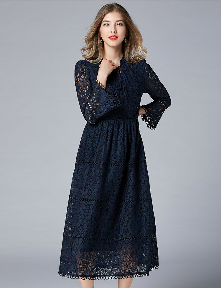 navy blue lace dress plus size Plus Size Navy Blue Lace Formal Dress – Pluspreorder