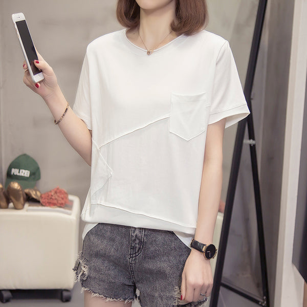 Plus Size Patch Pocket T Shirt