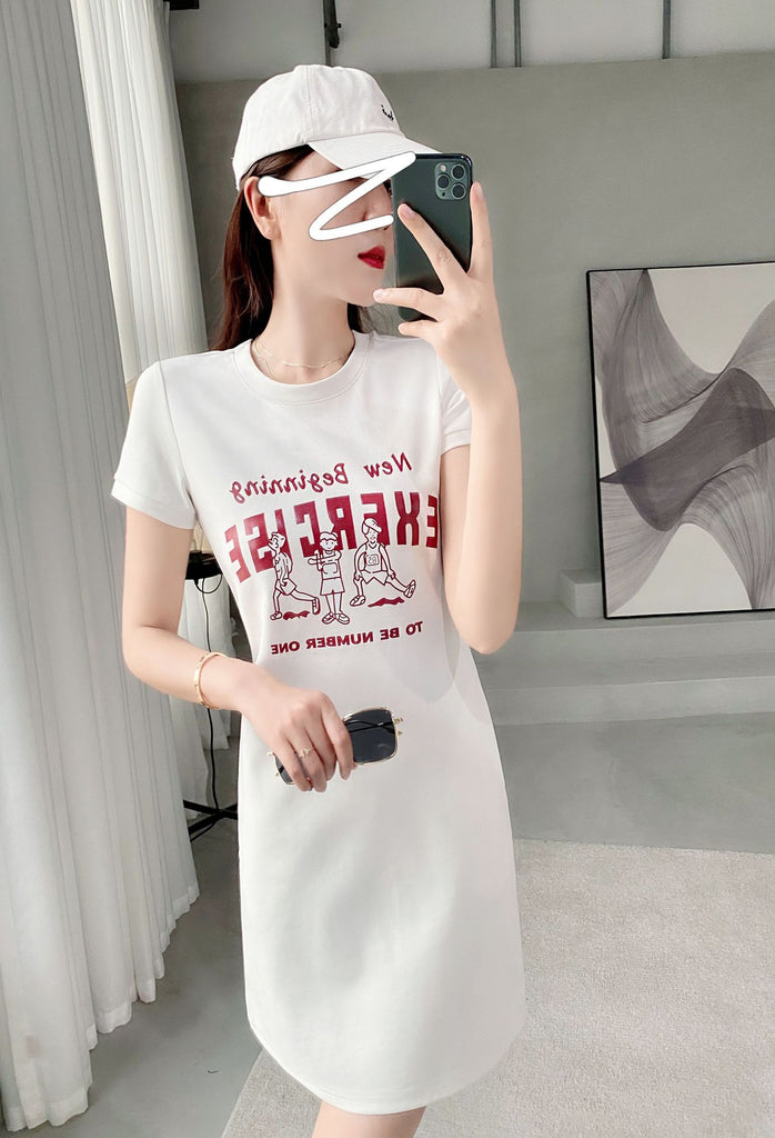 Plus size graphic t shirt dress cheap
