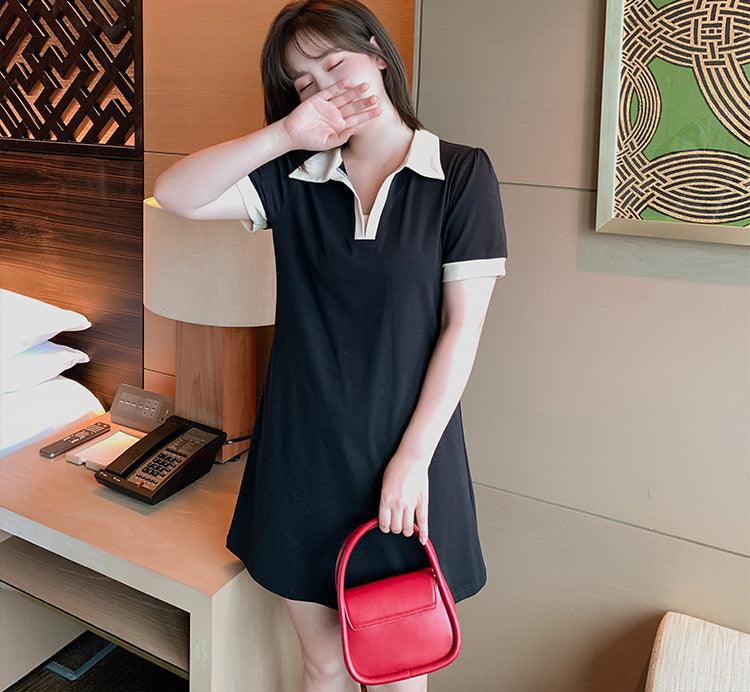 Plus Size Polo T Shirt Dress (EXTRA BIG SIZE) – Pluspreorder