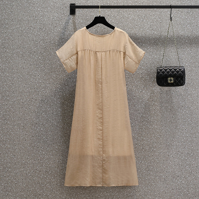 Plus Size Korean Modern Hanbok Shift Dress – Pluspreorder
