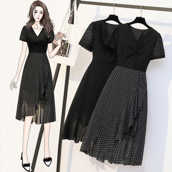 Plus Size Lace Layer Dress