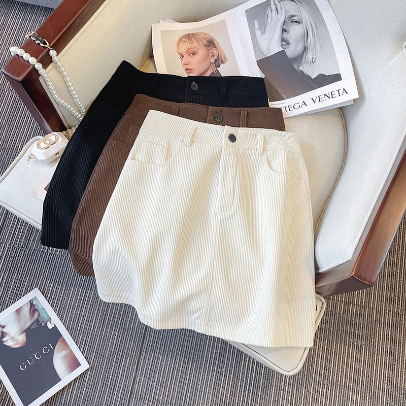 Plus size corduroy skirt 80 sale