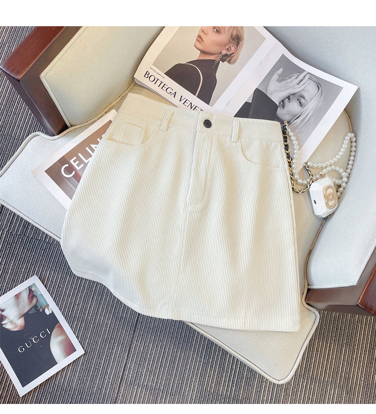 Plus size deals corduroy mini skirt