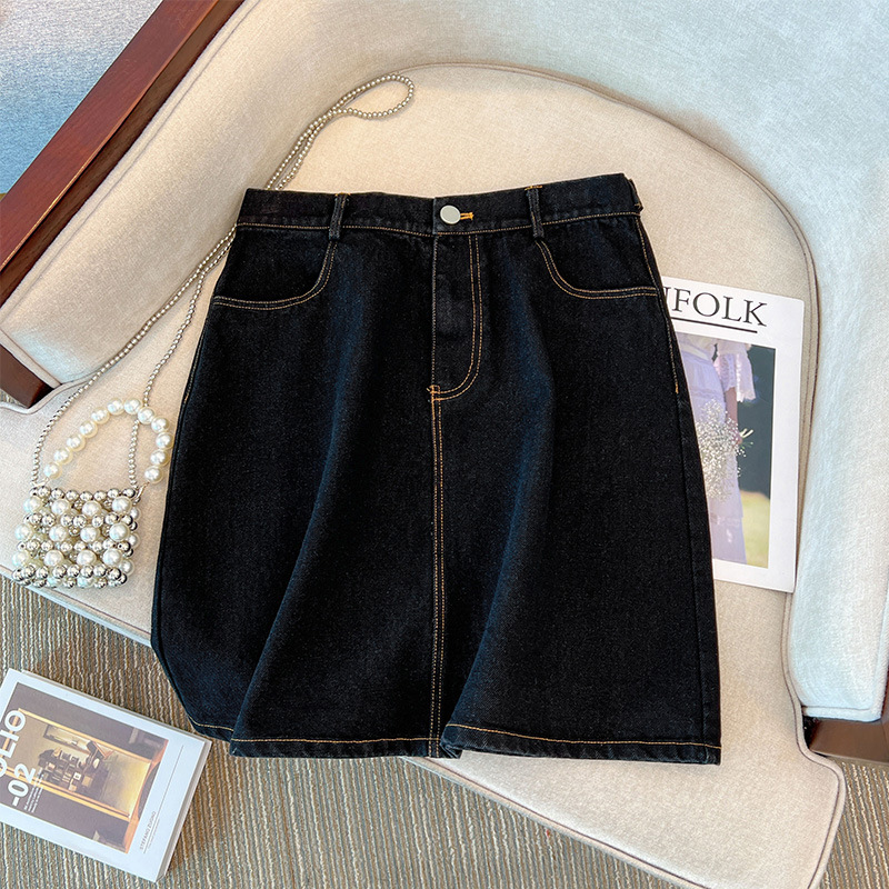 Plus Size Denim Short Skirt (EXTRA BIG SIZE)