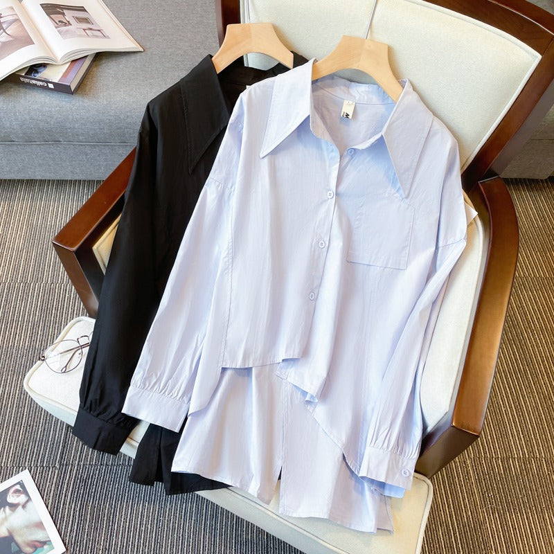 Plus Size Longer Back Tunic Shirt