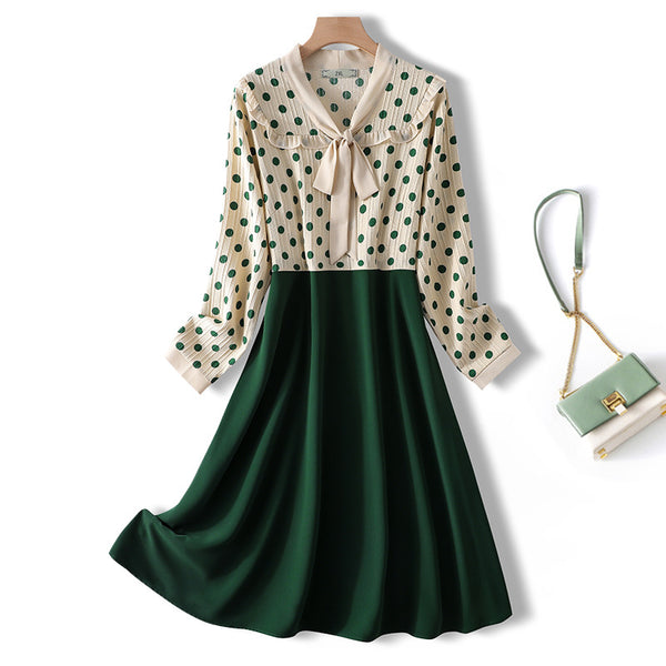 Plus Size Cute Polka Dots Vintage Dress
