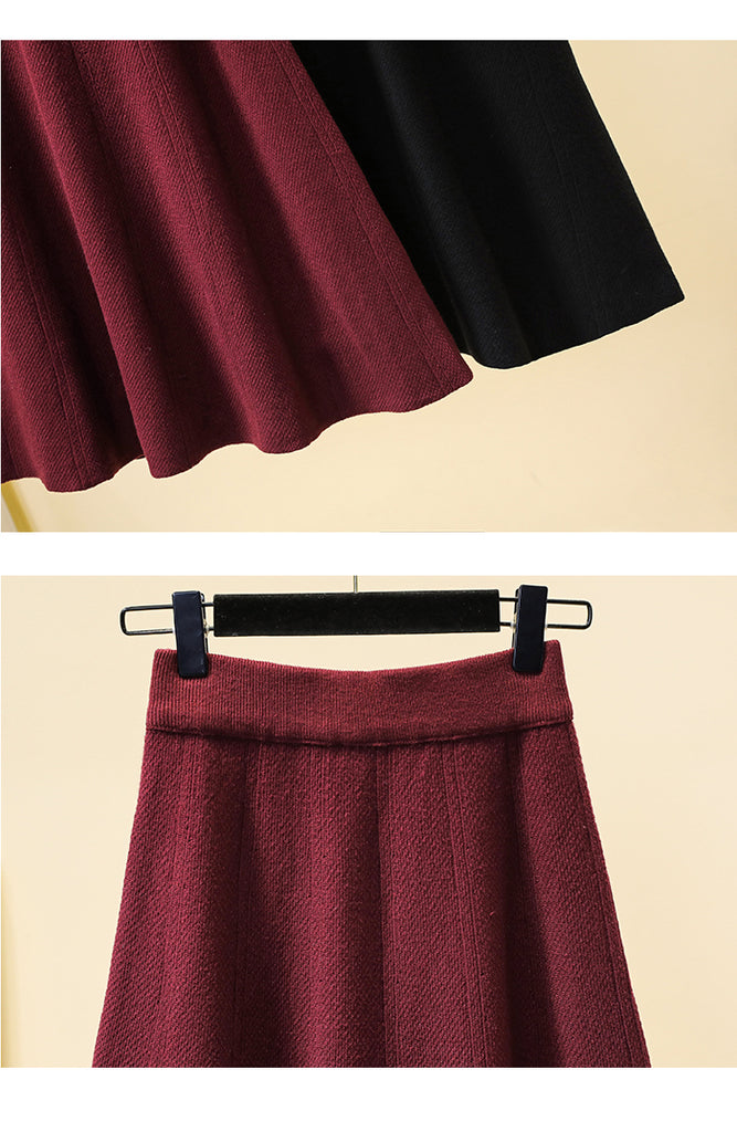 Plus size red skirt knitting pattern clearance